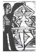 Ernst Ludwig Kirchner Rotating dancer painting